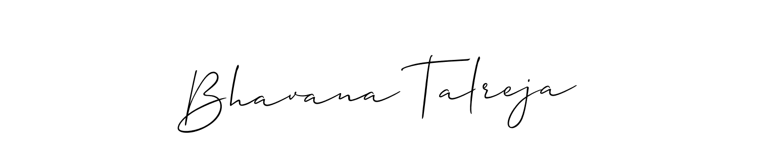 if you are searching for the best signature style for your name Bhavana Talreja. so please give up your signature search. here we have designed multiple signature styles  using Allison_Script. Bhavana Talreja signature style 2 images and pictures png