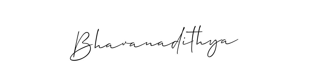 How to make Bhavanadithya name signature. Use Allison_Script style for creating short signs online. This is the latest handwritten sign. Bhavanadithya signature style 2 images and pictures png