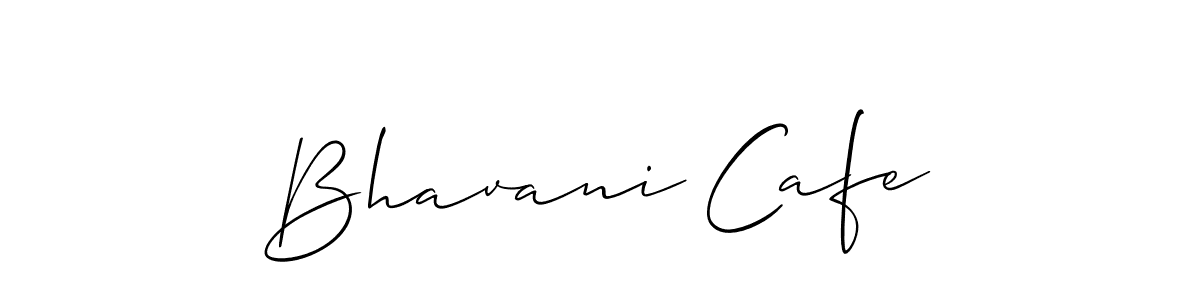 Bhavani Cafe stylish signature style. Best Handwritten Sign (Allison_Script) for my name. Handwritten Signature Collection Ideas for my name Bhavani Cafe. Bhavani Cafe signature style 2 images and pictures png