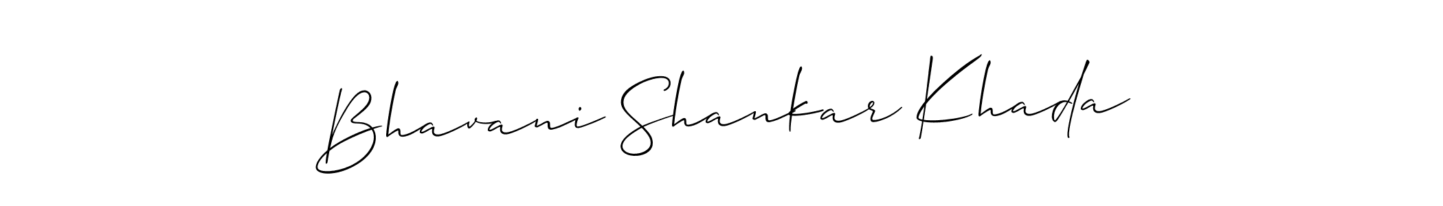 The best way (Allison_Script) to make a short signature is to pick only two or three words in your name. The name Bhavani Shankar Khada include a total of six letters. For converting this name. Bhavani Shankar Khada signature style 2 images and pictures png