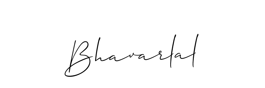 How to make Bhavarlal signature? Allison_Script is a professional autograph style. Create handwritten signature for Bhavarlal name. Bhavarlal signature style 2 images and pictures png