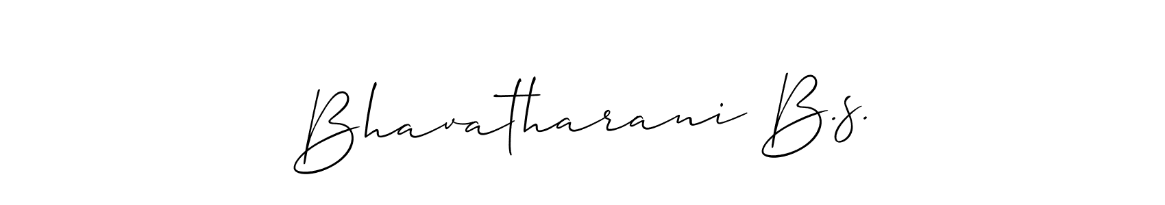 This is the best signature style for the Bhavatharani B.s. name. Also you like these signature font (Allison_Script). Mix name signature. Bhavatharani B.s. signature style 2 images and pictures png