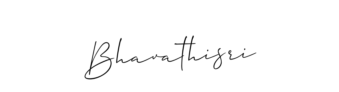 How to make Bhavathisri signature? Allison_Script is a professional autograph style. Create handwritten signature for Bhavathisri name. Bhavathisri signature style 2 images and pictures png