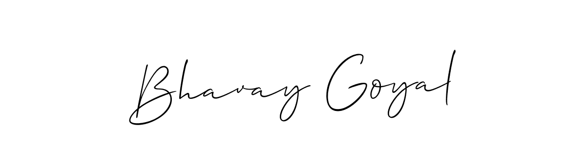 How to Draw Bhavay Goyal signature style? Allison_Script is a latest design signature styles for name Bhavay Goyal. Bhavay Goyal signature style 2 images and pictures png