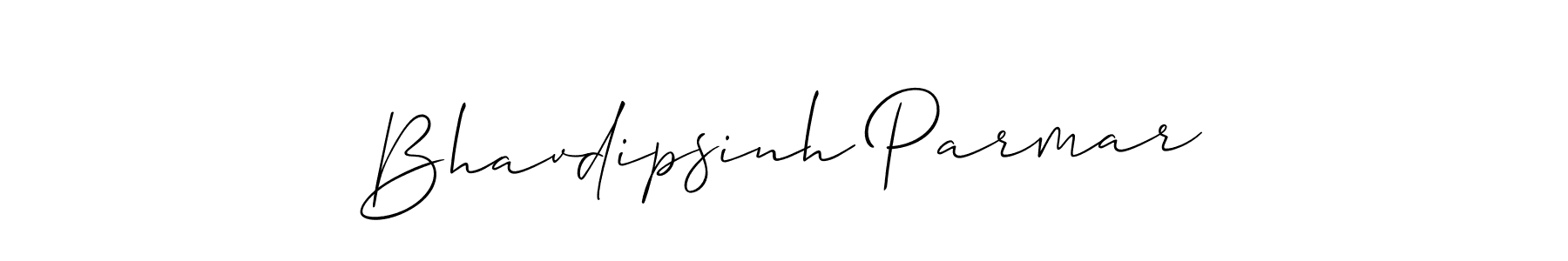 The best way (Allison_Script) to make a short signature is to pick only two or three words in your name. The name Bhavdipsinh Parmar include a total of six letters. For converting this name. Bhavdipsinh Parmar signature style 2 images and pictures png