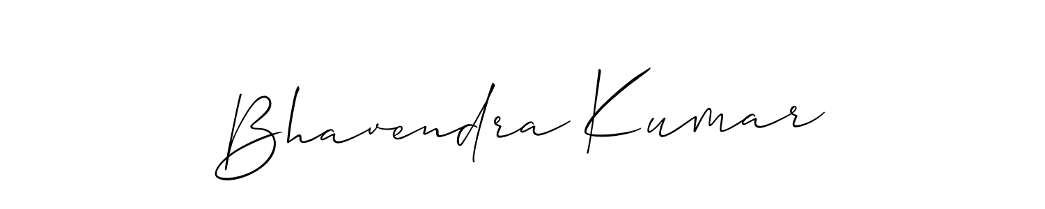 You should practise on your own different ways (Allison_Script) to write your name (Bhavendra Kumar) in signature. don't let someone else do it for you. Bhavendra Kumar signature style 2 images and pictures png