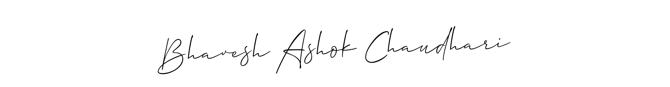 Allison_Script is a professional signature style that is perfect for those who want to add a touch of class to their signature. It is also a great choice for those who want to make their signature more unique. Get Bhavesh Ashok Chaudhari name to fancy signature for free. Bhavesh Ashok Chaudhari signature style 2 images and pictures png