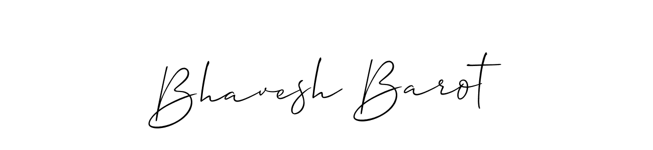 Create a beautiful signature design for name Bhavesh Barot. With this signature (Allison_Script) fonts, you can make a handwritten signature for free. Bhavesh Barot signature style 2 images and pictures png