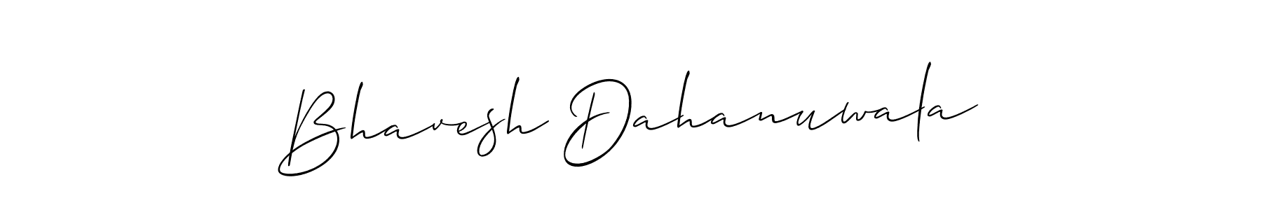 Make a short Bhavesh Dahanuwala signature style. Manage your documents anywhere anytime using Allison_Script. Create and add eSignatures, submit forms, share and send files easily. Bhavesh Dahanuwala signature style 2 images and pictures png