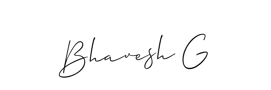 You should practise on your own different ways (Allison_Script) to write your name (Bhavesh G) in signature. don't let someone else do it for you. Bhavesh G signature style 2 images and pictures png