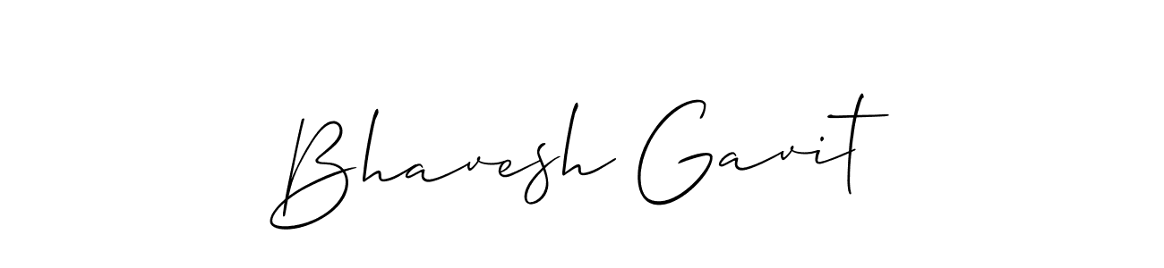 How to Draw Bhavesh Gavit signature style? Allison_Script is a latest design signature styles for name Bhavesh Gavit. Bhavesh Gavit signature style 2 images and pictures png