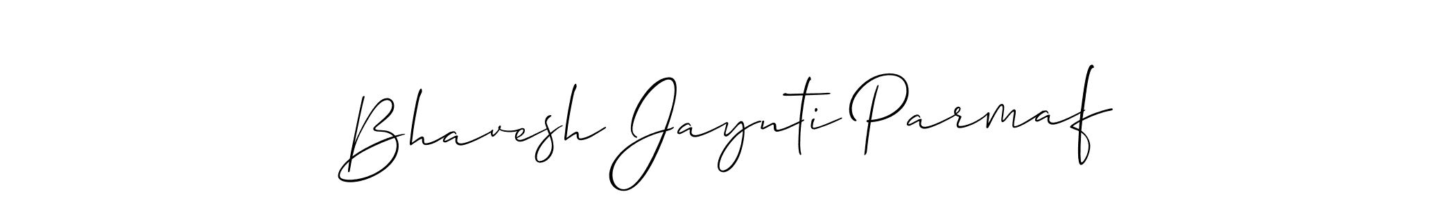 You should practise on your own different ways (Allison_Script) to write your name (Bhavesh Jaynti Parmaf) in signature. don't let someone else do it for you. Bhavesh Jaynti Parmaf signature style 2 images and pictures png