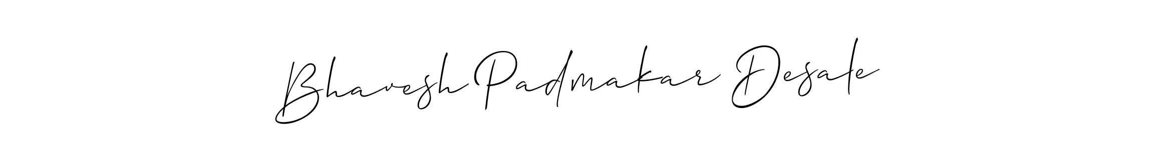 Use a signature maker to create a handwritten signature online. With this signature software, you can design (Allison_Script) your own signature for name Bhavesh Padmakar Desale. Bhavesh Padmakar Desale signature style 2 images and pictures png