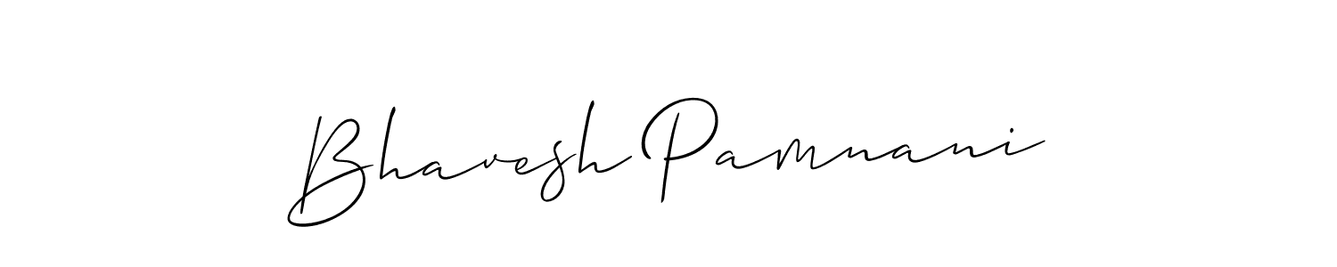 Also You can easily find your signature by using the search form. We will create Bhavesh Pamnani name handwritten signature images for you free of cost using Allison_Script sign style. Bhavesh Pamnani signature style 2 images and pictures png