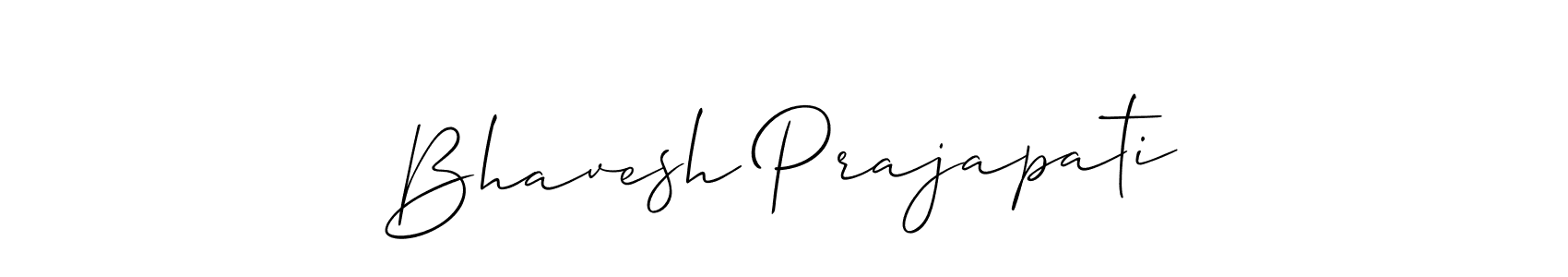 How to Draw Bhavesh Prajapati signature style? Allison_Script is a latest design signature styles for name Bhavesh Prajapati. Bhavesh Prajapati signature style 2 images and pictures png