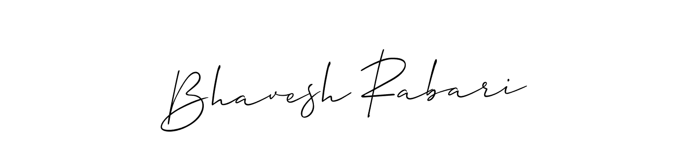 Make a short Bhavesh Rabari signature style. Manage your documents anywhere anytime using Allison_Script. Create and add eSignatures, submit forms, share and send files easily. Bhavesh Rabari signature style 2 images and pictures png