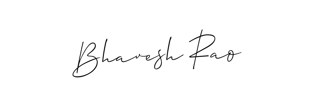 Also we have Bhavesh Rao name is the best signature style. Create professional handwritten signature collection using Allison_Script autograph style. Bhavesh Rao signature style 2 images and pictures png