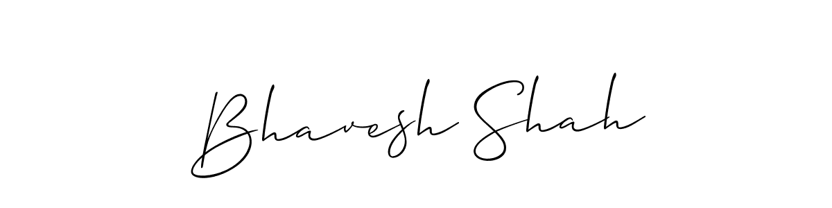 Bhavesh Shah stylish signature style. Best Handwritten Sign (Allison_Script) for my name. Handwritten Signature Collection Ideas for my name Bhavesh Shah. Bhavesh Shah signature style 2 images and pictures png