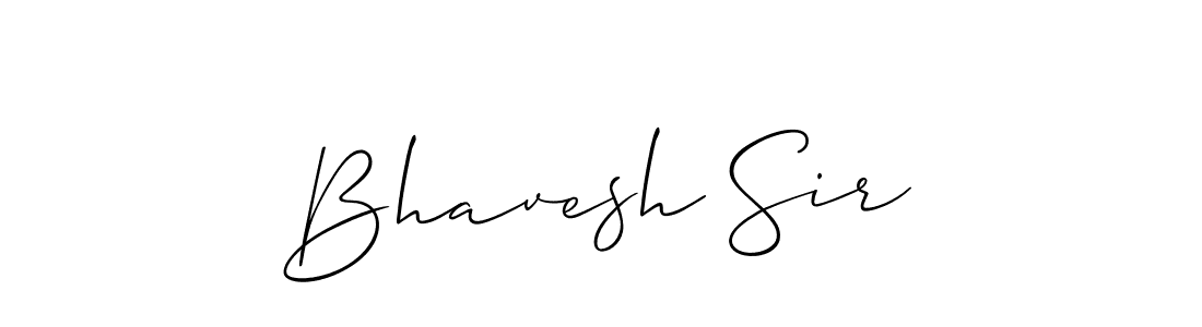 Bhavesh Sir stylish signature style. Best Handwritten Sign (Allison_Script) for my name. Handwritten Signature Collection Ideas for my name Bhavesh Sir. Bhavesh Sir signature style 2 images and pictures png