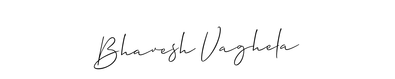 Also we have Bhavesh Vaghela name is the best signature style. Create professional handwritten signature collection using Allison_Script autograph style. Bhavesh Vaghela signature style 2 images and pictures png