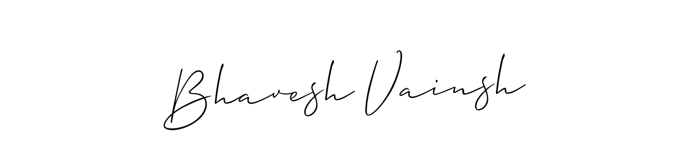 Similarly Allison_Script is the best handwritten signature design. Signature creator online .You can use it as an online autograph creator for name Bhavesh Vainsh. Bhavesh Vainsh signature style 2 images and pictures png