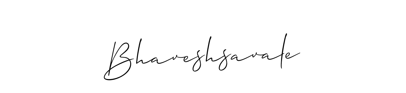 How to make Bhaveshsavale name signature. Use Allison_Script style for creating short signs online. This is the latest handwritten sign. Bhaveshsavale signature style 2 images and pictures png