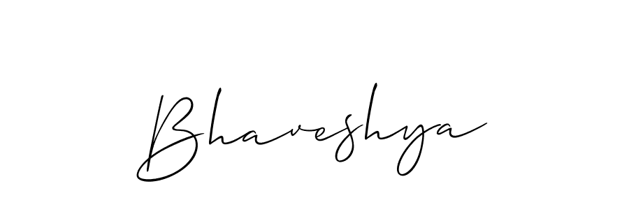 How to make Bhaveshya signature? Allison_Script is a professional autograph style. Create handwritten signature for Bhaveshya name. Bhaveshya signature style 2 images and pictures png