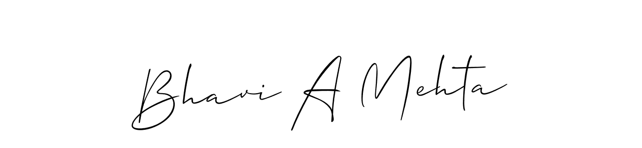 Create a beautiful signature design for name Bhavi A Mehta. With this signature (Allison_Script) fonts, you can make a handwritten signature for free. Bhavi A Mehta signature style 2 images and pictures png