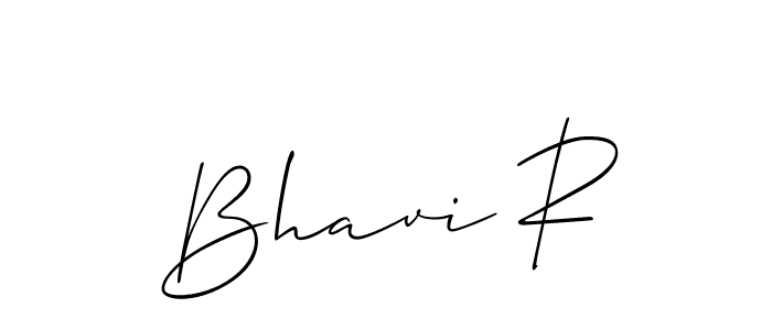 Also You can easily find your signature by using the search form. We will create Bhavi R name handwritten signature images for you free of cost using Allison_Script sign style. Bhavi R signature style 2 images and pictures png