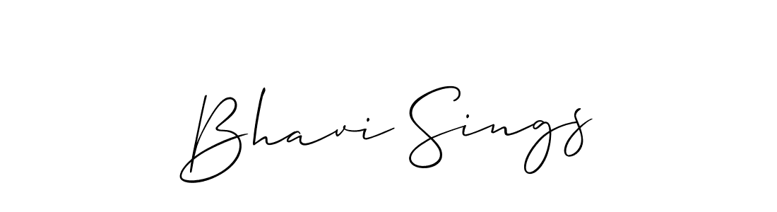 Also we have Bhavi Sings name is the best signature style. Create professional handwritten signature collection using Allison_Script autograph style. Bhavi Sings signature style 2 images and pictures png