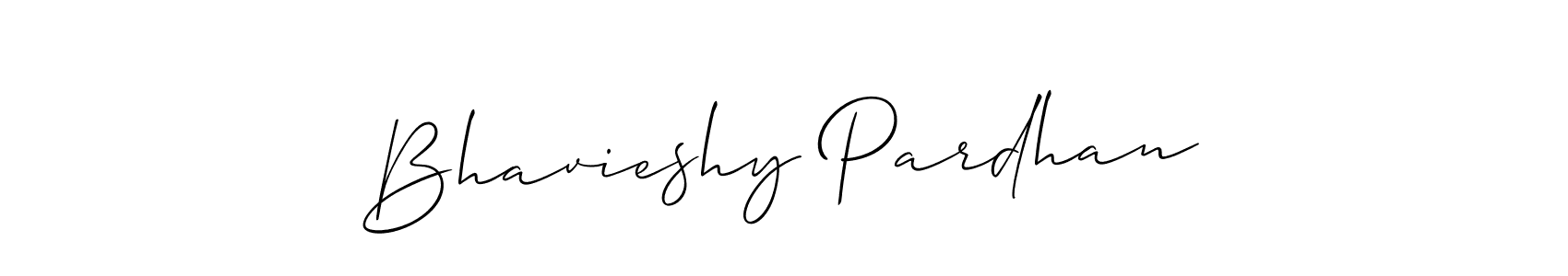 Use a signature maker to create a handwritten signature online. With this signature software, you can design (Allison_Script) your own signature for name Bhavieshy Pardhan. Bhavieshy Pardhan signature style 2 images and pictures png