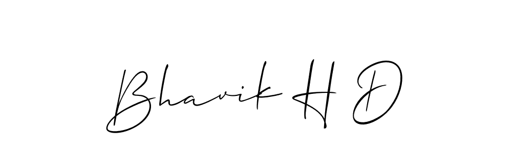 Make a beautiful signature design for name Bhavik H D. With this signature (Allison_Script) style, you can create a handwritten signature for free. Bhavik H D signature style 2 images and pictures png