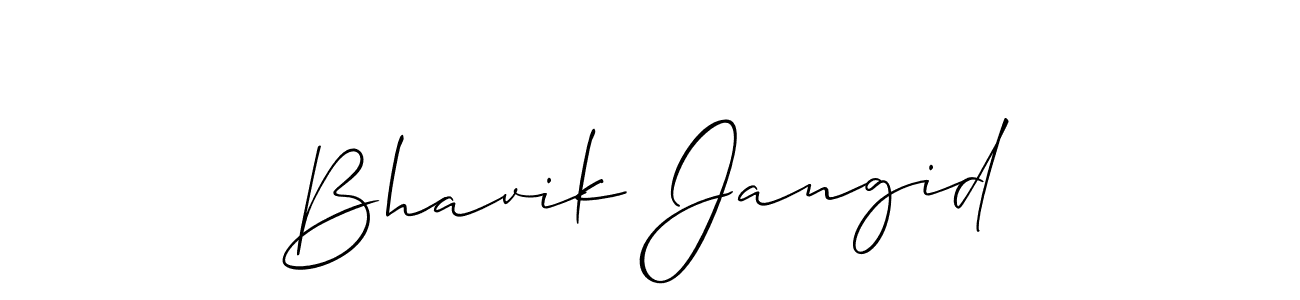 Bhavik Jangid stylish signature style. Best Handwritten Sign (Allison_Script) for my name. Handwritten Signature Collection Ideas for my name Bhavik Jangid. Bhavik Jangid signature style 2 images and pictures png