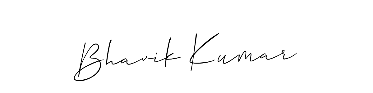 Allison_Script is a professional signature style that is perfect for those who want to add a touch of class to their signature. It is also a great choice for those who want to make their signature more unique. Get Bhavik Kumar name to fancy signature for free. Bhavik Kumar signature style 2 images and pictures png