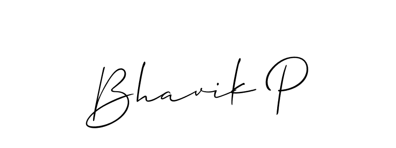 Allison_Script is a professional signature style that is perfect for those who want to add a touch of class to their signature. It is also a great choice for those who want to make their signature more unique. Get Bhavik P name to fancy signature for free. Bhavik P signature style 2 images and pictures png