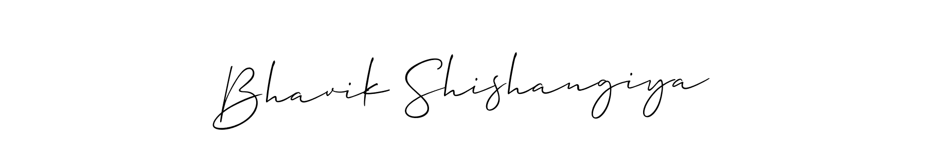 Also You can easily find your signature by using the search form. We will create Bhavik Shishangiya name handwritten signature images for you free of cost using Allison_Script sign style. Bhavik Shishangiya signature style 2 images and pictures png