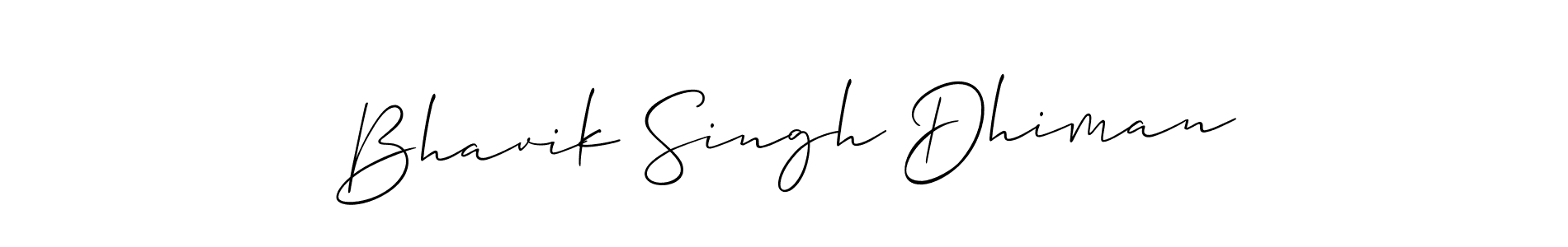 Make a beautiful signature design for name Bhavik Singh Dhiman. Use this online signature maker to create a handwritten signature for free. Bhavik Singh Dhiman signature style 2 images and pictures png