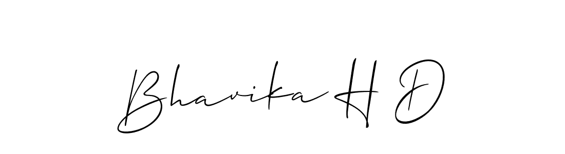 Also we have Bhavika H D name is the best signature style. Create professional handwritten signature collection using Allison_Script autograph style. Bhavika H D signature style 2 images and pictures png