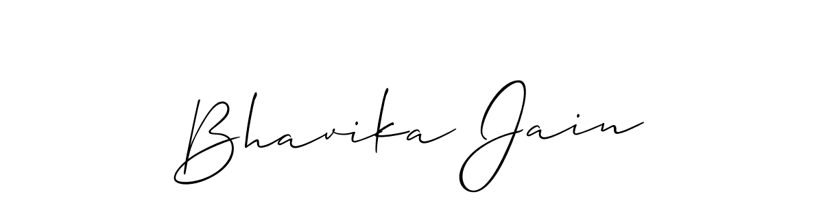 Also we have Bhavika Jain name is the best signature style. Create professional handwritten signature collection using Allison_Script autograph style. Bhavika Jain signature style 2 images and pictures png