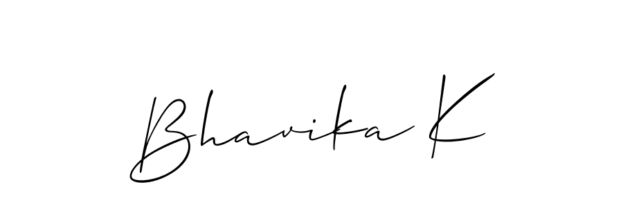 Similarly Allison_Script is the best handwritten signature design. Signature creator online .You can use it as an online autograph creator for name Bhavika K. Bhavika K signature style 2 images and pictures png