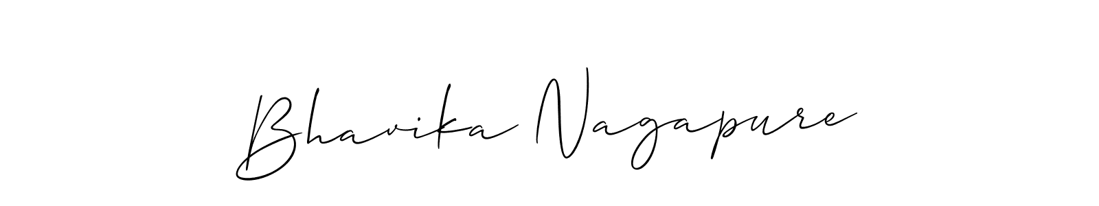 This is the best signature style for the Bhavika Nagapure name. Also you like these signature font (Allison_Script). Mix name signature. Bhavika Nagapure signature style 2 images and pictures png