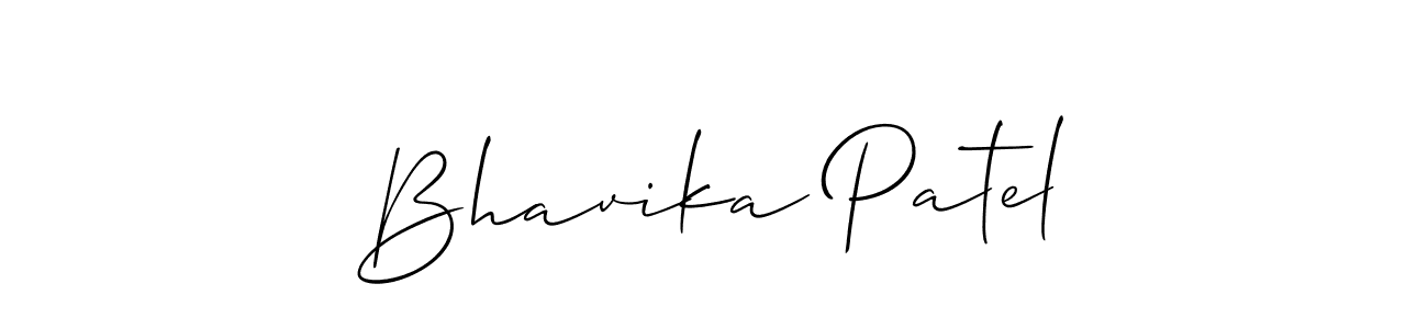 Bhavika Patel stylish signature style. Best Handwritten Sign (Allison_Script) for my name. Handwritten Signature Collection Ideas for my name Bhavika Patel. Bhavika Patel signature style 2 images and pictures png