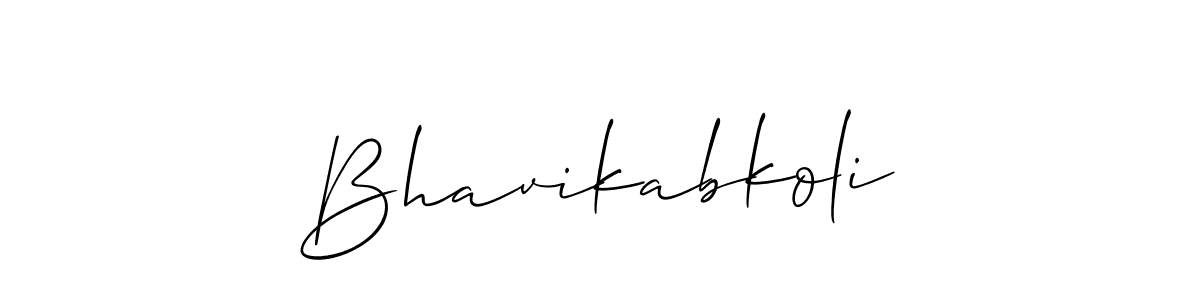 The best way (Allison_Script) to make a short signature is to pick only two or three words in your name. The name Bhavikabkoli include a total of six letters. For converting this name. Bhavikabkoli signature style 2 images and pictures png