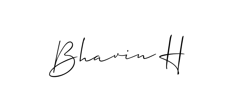 Best and Professional Signature Style for Bhavin H. Allison_Script Best Signature Style Collection. Bhavin H signature style 2 images and pictures png