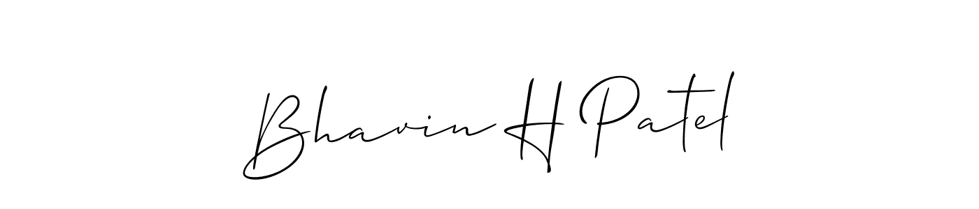 Best and Professional Signature Style for Bhavin H Patel. Allison_Script Best Signature Style Collection. Bhavin H Patel signature style 2 images and pictures png