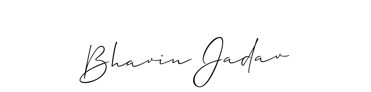 if you are searching for the best signature style for your name Bhavin Jadav. so please give up your signature search. here we have designed multiple signature styles  using Allison_Script. Bhavin Jadav signature style 2 images and pictures png