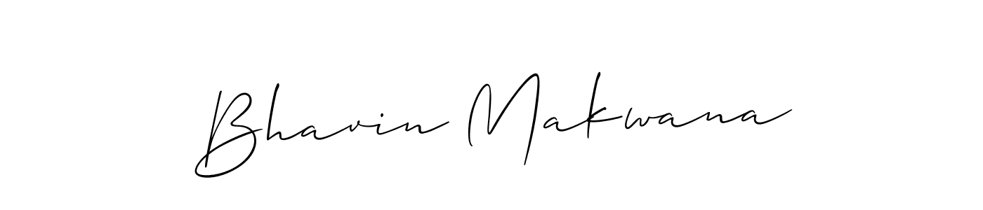 Use a signature maker to create a handwritten signature online. With this signature software, you can design (Allison_Script) your own signature for name Bhavin Makwana. Bhavin Makwana signature style 2 images and pictures png