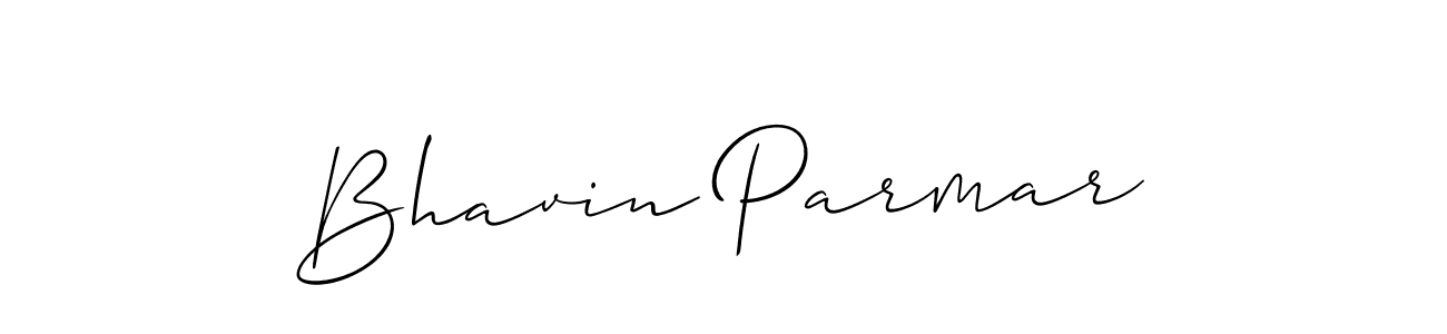 Bhavin Parmar stylish signature style. Best Handwritten Sign (Allison_Script) for my name. Handwritten Signature Collection Ideas for my name Bhavin Parmar. Bhavin Parmar signature style 2 images and pictures png