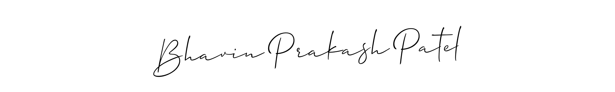 You should practise on your own different ways (Allison_Script) to write your name (Bhavin Prakash Patel) in signature. don't let someone else do it for you. Bhavin Prakash Patel signature style 2 images and pictures png