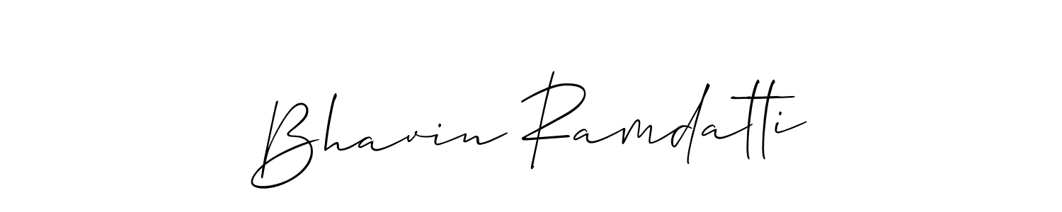 This is the best signature style for the Bhavin Ramdatti name. Also you like these signature font (Allison_Script). Mix name signature. Bhavin Ramdatti signature style 2 images and pictures png